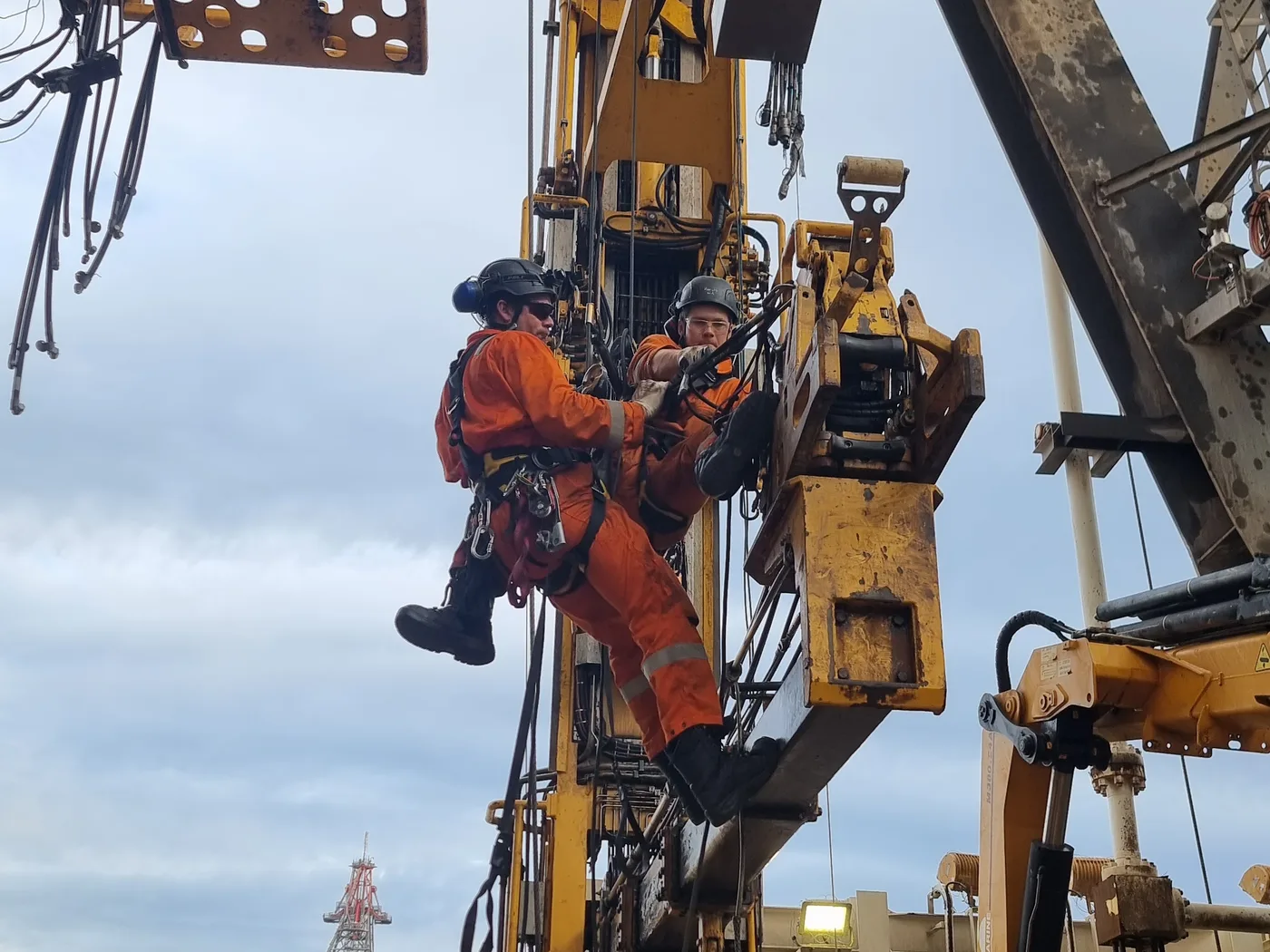 BRV professionals at work on an offshore installation